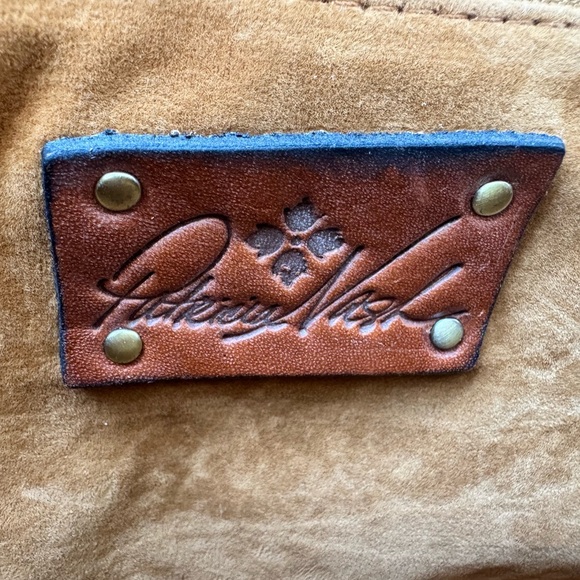 Patricia Nash Vintage Tooled Leather Doctor Bag Burnished Floral Frame Satchel - Picture 12 of 13